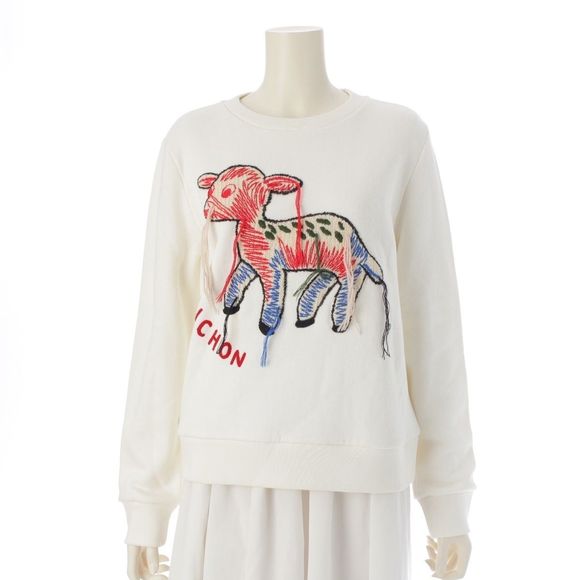 Gucci Cotton Bichon Lamb Embroidered Sweatshirt Pullover Sweatshirt 623450 - Picture 1 of 10